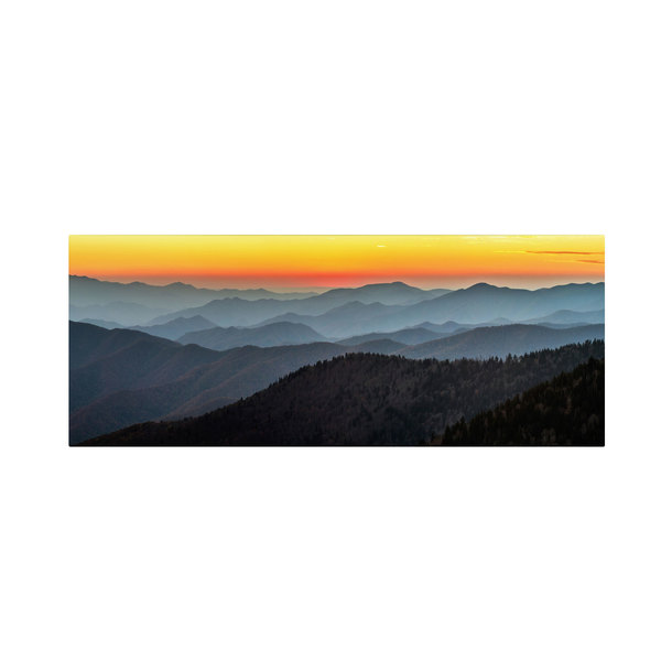 Trademark Fine Art Pierre Leclerc 'Great Smoky Sunset' Canvas Art, 6x19 PL0116-C619GG